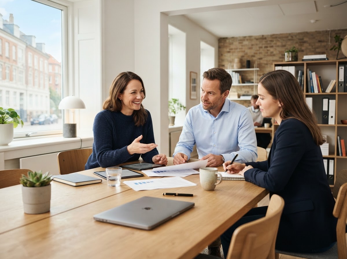 Lys Rentevik arbejdsmiljø med fokus på dataanalyse og finansiel planlægning